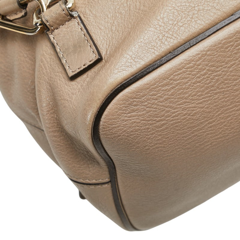 クロエ フェイ リュック バックパック ショルダーパック 2WAY ベージュ レザー スウェード レディース Chloe 【中古】