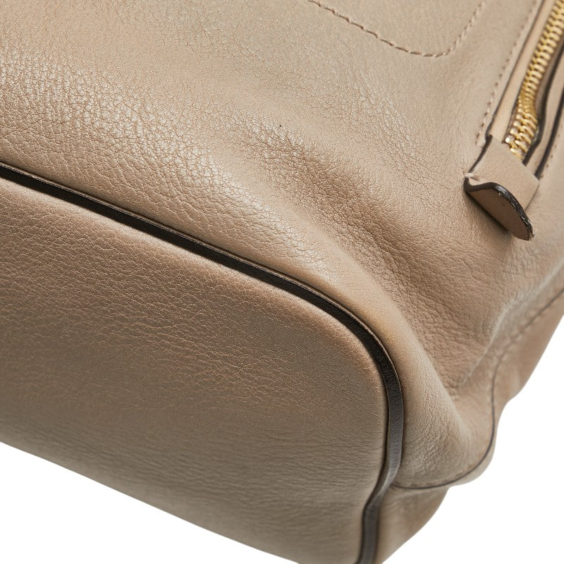 クロエ フェイ リュック バックパック ショルダーパック 2WAY ベージュ レザー スウェード レディース Chloe 【中古】