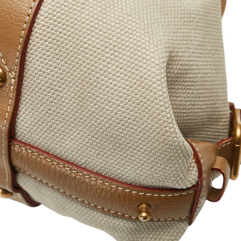 ルイ ヴィトン サックドニュイ MM ハンドバッグ M48826 ベージュ ブラウン キャンバス レザー レディース LOUIS VUITTON 【中古】