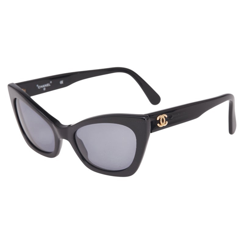 シャネル ココマーク サングラス キャッツアイ 01943 ブラック プラスチック レディース CHANEL 【中古】