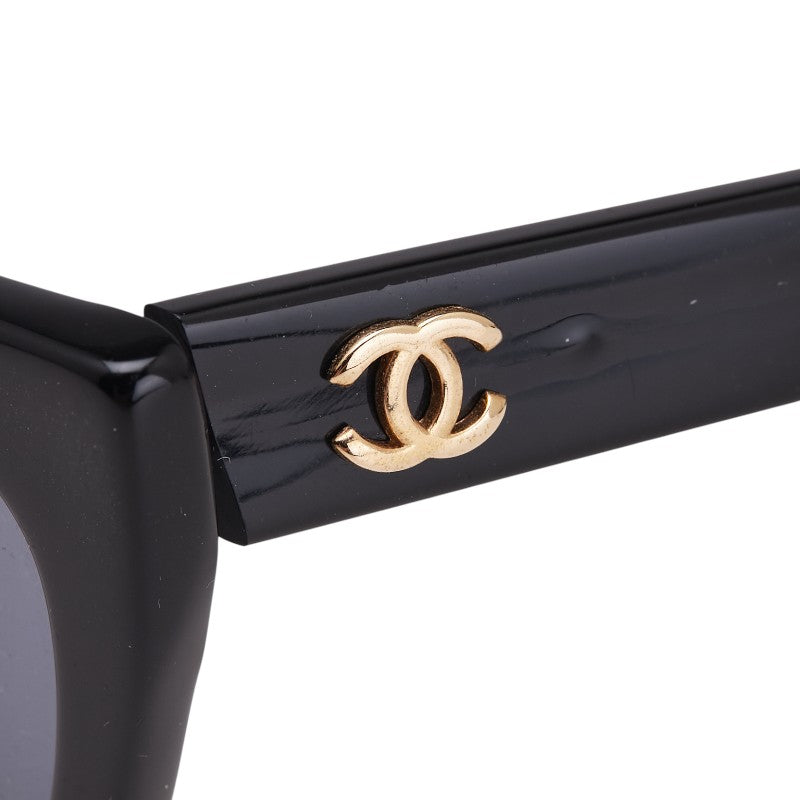 シャネル ココマーク サングラス キャッツアイ 01943 ブラック プラスチック レディース CHANEL 【中古】