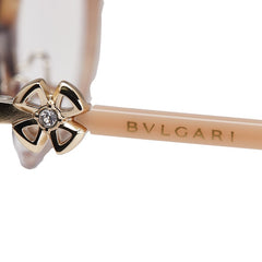 ブルガリ ラインストーン メガネ 伊達メガネ 4216-B-D ベージュ プラスチック レディース BVLGARI 【中古】