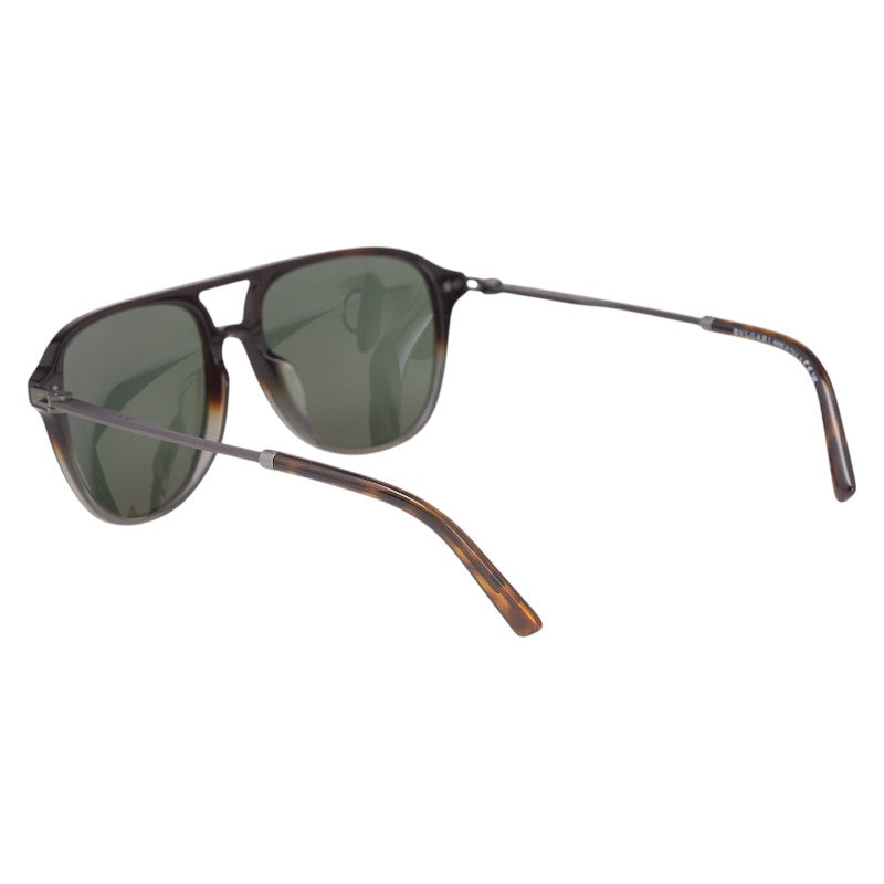 ブルガリ サングラス 7038-F ブラウン カーキ プラスチック メンズ BVLGARI 【中古】