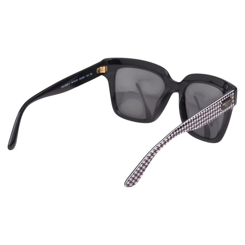 ドルチェアンドガッバーナ 千鳥格子 サングラス DG4286-F 379/87 ホワイト ブラック プラスチック レディース DOLCE&GABBANA 【中古】