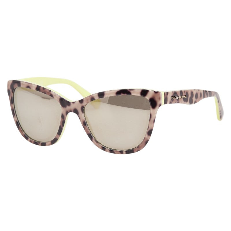ドルチェアンドガッバーナ レオパード サングラス DG4237 2861/6G ベージュ ブラック イエロー プラスチック キッズ DOLCE&GABBANA 【中古】