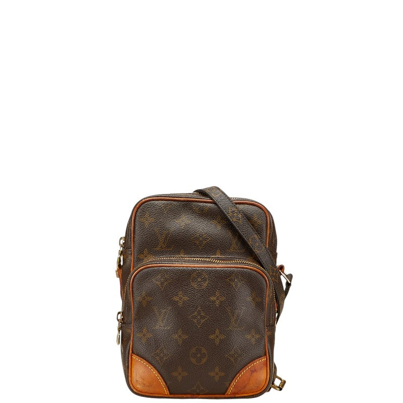 ルイ ヴィトン モノグラム アマゾン 斜め掛け ショルダーバッグ M45236 ブラウン PVC レザー レディース LOUIS VUITTON 【中古】