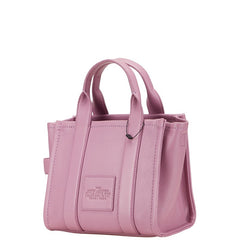 マークジェイコブス THE MICRO TOTE ザ ミディアム トートバッグ ハンドバッグ ショルダーバッグ 2WAY パープル ピンク系 レザー レディース MARC JACOBS 【中古】