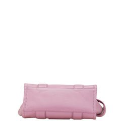 マークジェイコブス THE MICRO TOTE ザ ミディアム トートバッグ ハンドバッグ ショルダーバッグ 2WAY パープル ピンク系 レザー レディース MARC JACOBS 【中古】