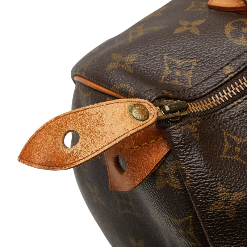ルイ ヴィトン モノグラム スピーディ30 ハンドバッグ ミニボストンバッグ M41526 ブラウン PVC レザー レディース LOUIS VUITTON 【中古】