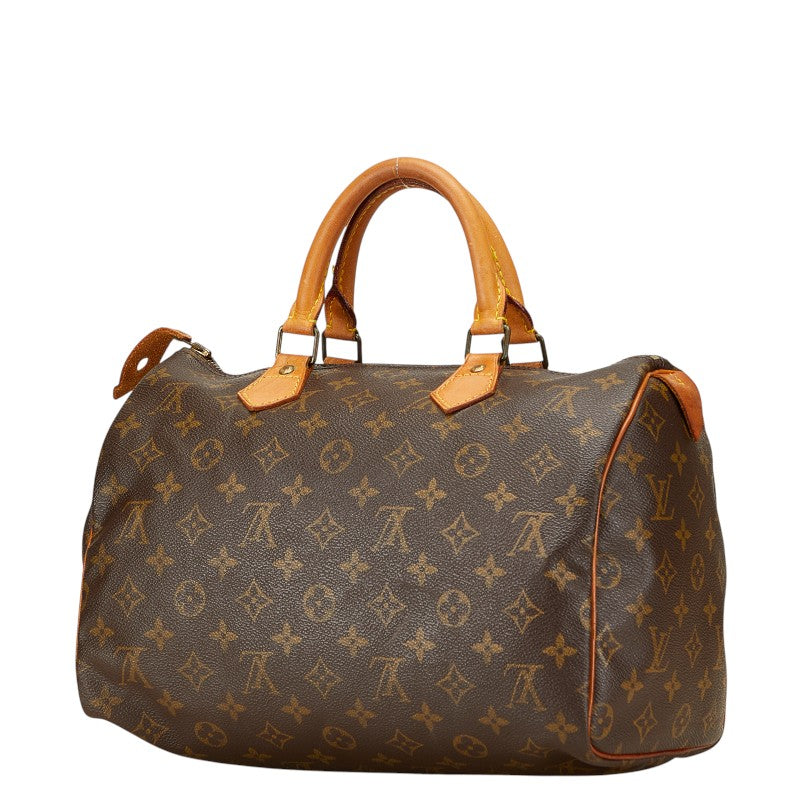 ルイ ヴィトン モノグラム スピーディ30 ハンドバッグ ミニボストンバッグ M41526 ブラウン PVC レザー レディース LOUIS VUITTON 【中古】