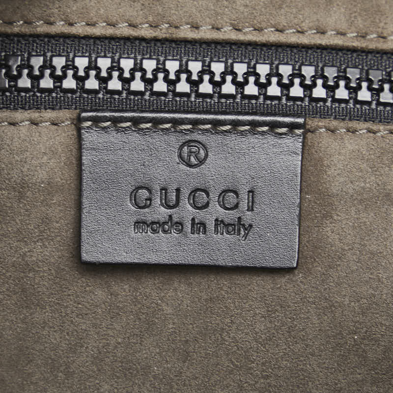 グッチ GGスプリーム ウエストバッグ 450946 ベージュ ブラック PVC レザー レディース GUCCI 【中古】