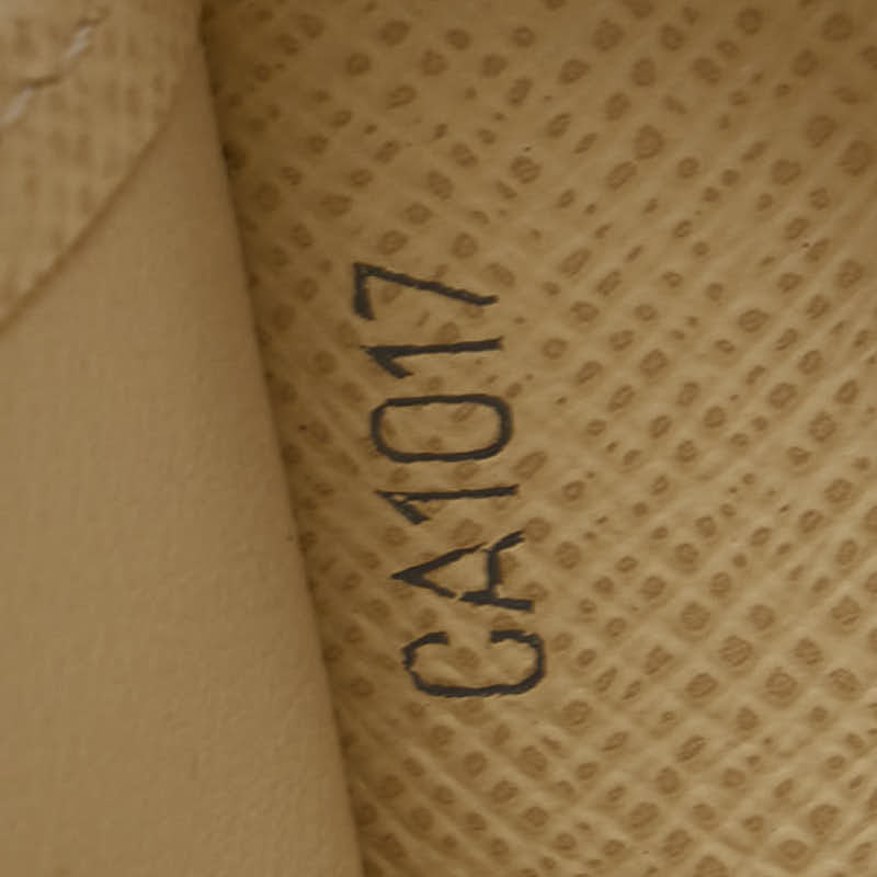 ルイ ヴィトン ダミエ アズール ポルト フォイユ コアラ 三つ折り財布 N60013 ホワイト PVC レザー レディース LOUIS VUITTON 【中古】