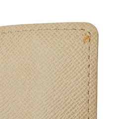 ルイ ヴィトン ダミエ アズール ポルト フォイユ コアラ 三つ折り財布 N60013 ホワイト PVC レザー レディース LOUIS VUITTON 【中古】