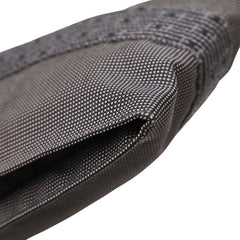 エルメス エールライン 斜め掛け ショルダーバッグ ポシェット グレー ブラック キャンバス レディース HERMES 【中古】