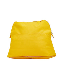 エルメス ボリードポーチ30 ポーチ 小物入れ イエロー キャンバス レザー レディース HERMES 【中古】