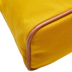 エルメス ボリードポーチ30 ポーチ 小物入れ イエロー キャンバス レザー レディース HERMES 【中古】