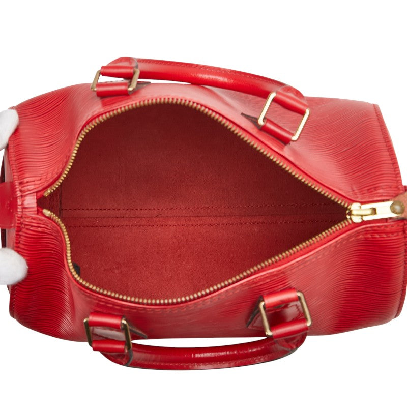 ルイ ヴィトン エピ スピーディ25 ハンドバッグ ミニボストンバッグ M59237 カスティリアンレッド レザー レディース LOUIS VUITTON 【中古】