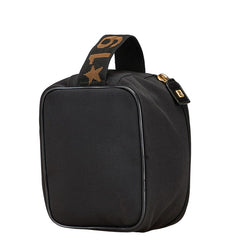 フェンディ ハンドバッグ ポーチ 小物入れ ブラック ブラウン キャンバス レディース FENDI 【中古】