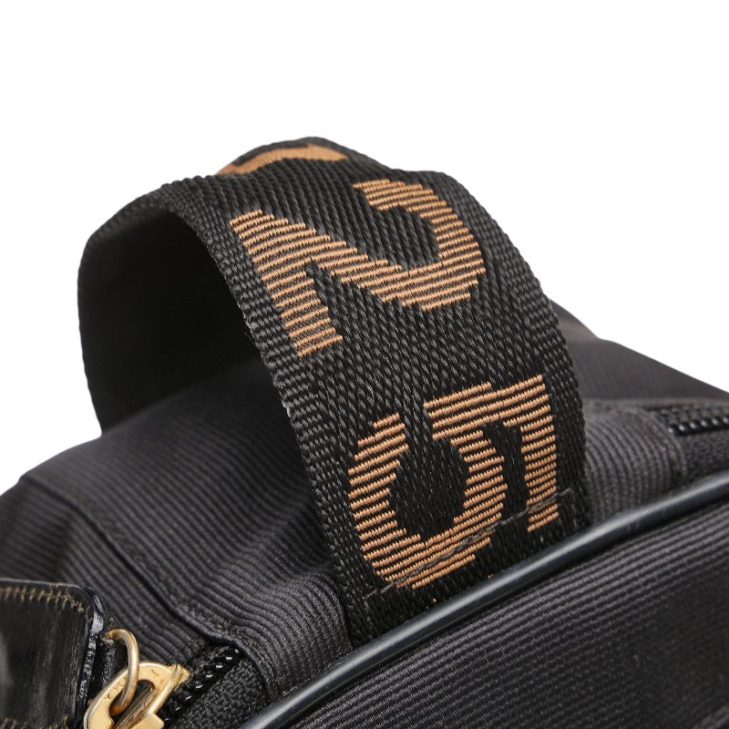 フェンディ ハンドバッグ ポーチ 小物入れ ブラック ブラウン キャンバス レディース FENDI 【中古】