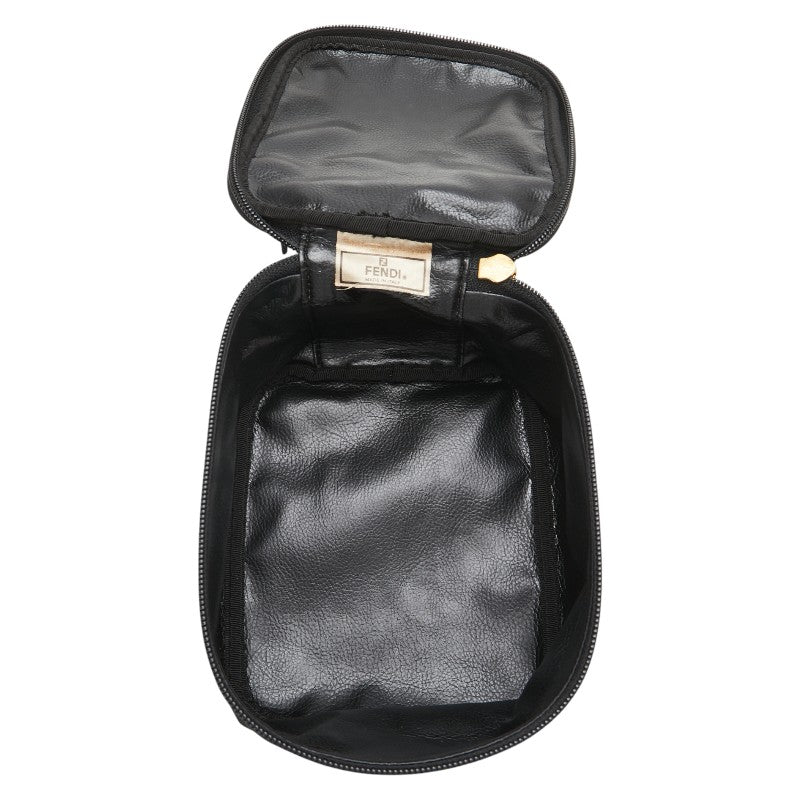 フェンディ ハンドバッグ ポーチ 小物入れ ブラック ブラウン キャンバス レディース FENDI 【中古】