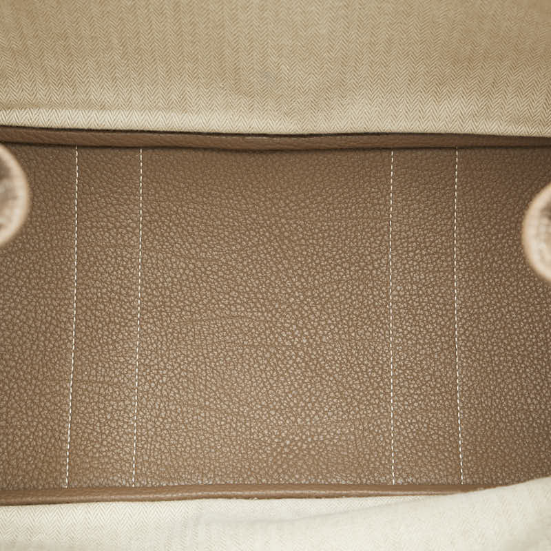エルメス ガーデンパーティPM トートバッグ ハンドバッグ エトゥープ ブラウン ネゴンダ レディース HERMES 【中古】