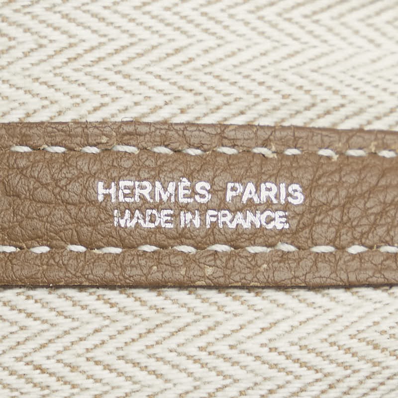 エルメス ガーデンパーティPM トートバッグ ハンドバッグ エトゥープ ブラウン ネゴンダ レディース HERMES 【中古】