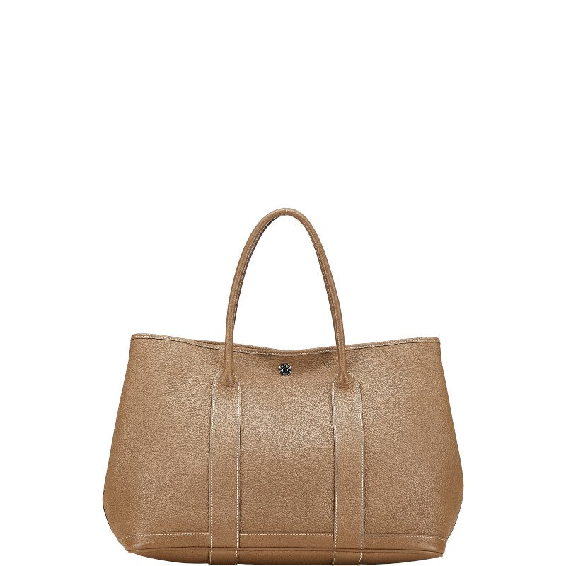 エルメス ガーデンパーティPM トートバッグ ハンドバッグ エトゥープ ブラウン ネゴンダ レディース HERMES 【中古】