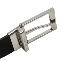 バーバリー チェック ベルト サイズ：90/36 ブラック グレー PVC レザー メンズ BURBERRY 【中古】