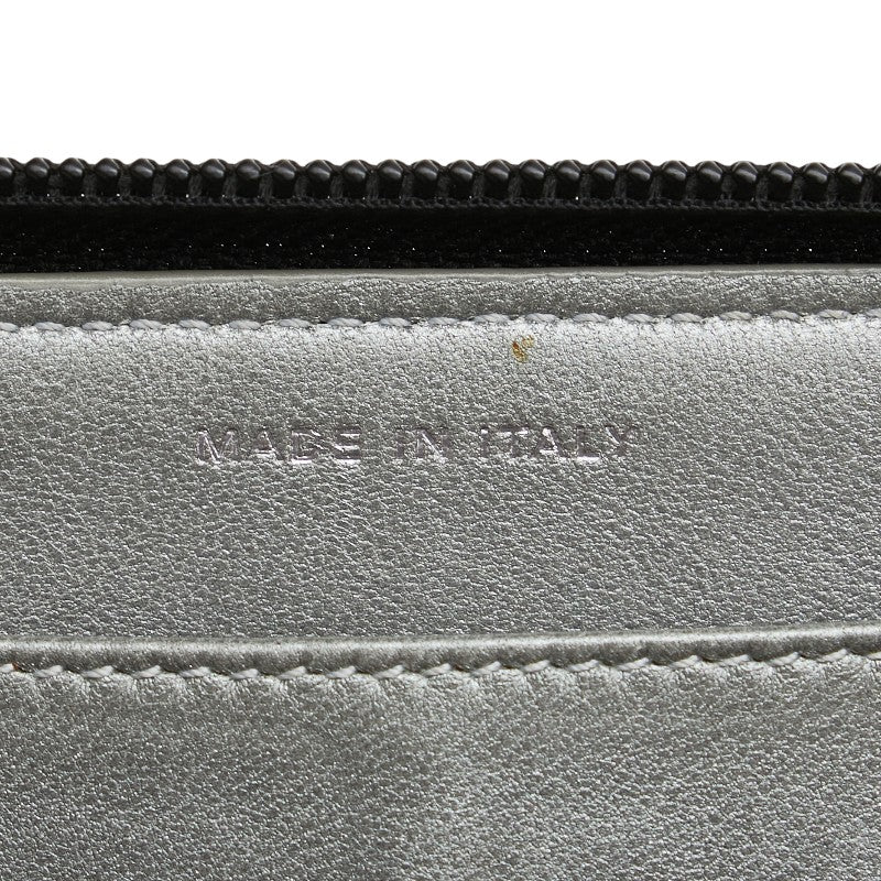 シャネル カメリア ココマーク 長財布 ラウンドファスナー ブラック ラムスキン レディース CHANEL 【中古】
