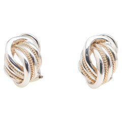 ティファニー ツイスト イヤリング シルバー ゴールド SV925 シルバー イエローゴールド コンビ レディース TIFFANY&Co. 【中古】