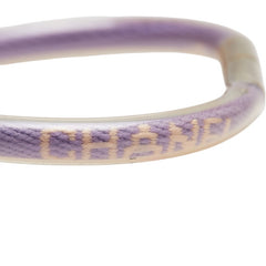 シャネル スポーツライン ロゴ ブレスレット パープル クリア ビニール レディース CHANEL 【中古】