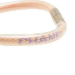 シャネル スポーツライン ロゴ ブレスレット ピンク クリア ビニール レディース CHANEL 【中古】