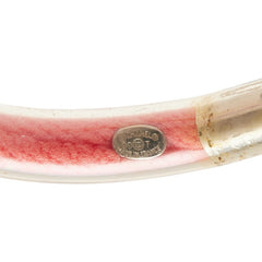 シャネル スポーツライン ロゴ ブレスレット ピンク クリア ビニール レディース CHANEL 【中古】