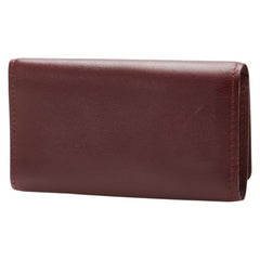 バーバリー ノバチェック キーケース 3連 ワインレッド ボルドー レザー レディース BURBERRY 【中古】