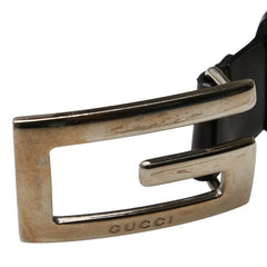 グッチ ベルト サイズ：75 30 036 1406 1004 ブラック レザー レディース GUCCI 【中古】