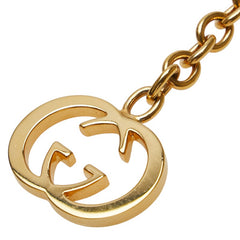 グッチ インターロッキングG チェーン ベルト サイズ：70 28 ゴールド シルバー メッキ メタル レディース GUCCI 【中古】