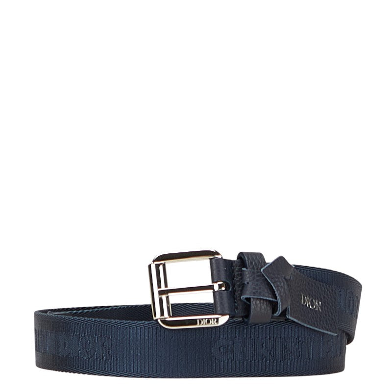 ディオール ベルト ネイビー ナイロン メンズ Dior 【中古】