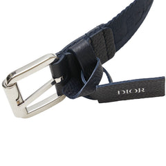 ディオール ベルト ネイビー ナイロン メンズ Dior 【中古】