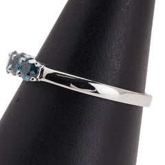 Pt950 プラチナ ダイヤ1.00ct 一文字 リング 指輪 レディース 20号 【中古】