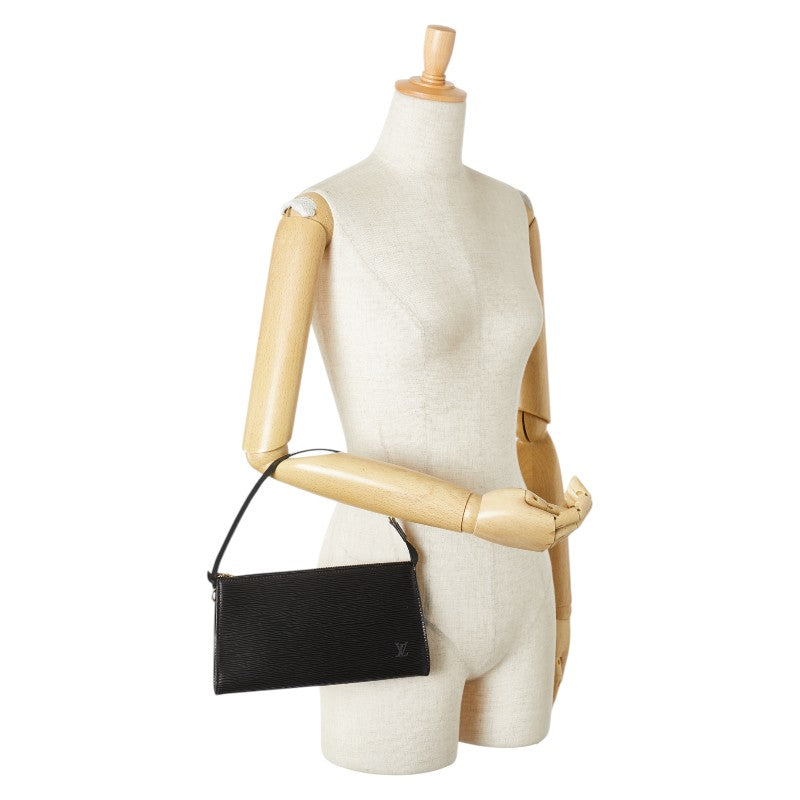 ルイ ヴィトン エピ ポシェット アクセソワール ポーチ M52982 ブラック ノワール レザー レディース LOUIS VUITTON 【中古】