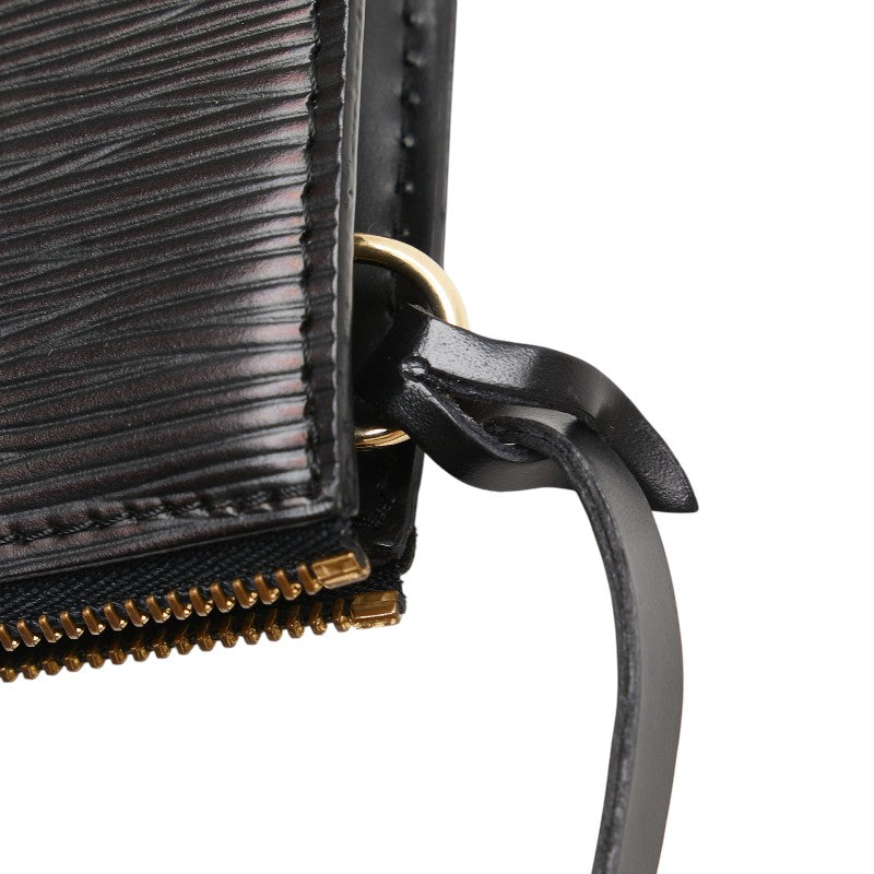 ルイ ヴィトン エピ ポシェット アクセソワール ポーチ M52982 ブラック ノワール レザー レディース LOUIS VUITTON 【中古】