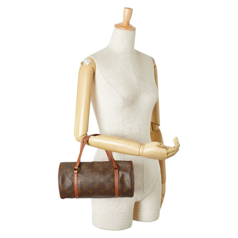 ルイ ヴィトン モノグラム パピヨン26 (旧) ヴィンテージ ハンドバッグ M51366 ブラウン PVC レザー レディース LOUIS VUITTON 【中古】