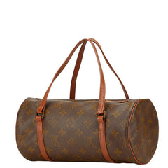 ルイ ヴィトン モノグラム パピヨン26 (旧) ヴィンテージ ハンドバッグ M51366 ブラウン PVC レザー レディース LOUIS VUITTON 【中古】