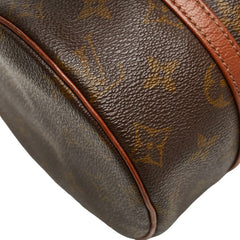 ルイ ヴィトン モノグラム パピヨン26 (旧) ヴィンテージ ハンドバッグ M51366 ブラウン PVC レザー レディース LOUIS VUITTON 【中古】