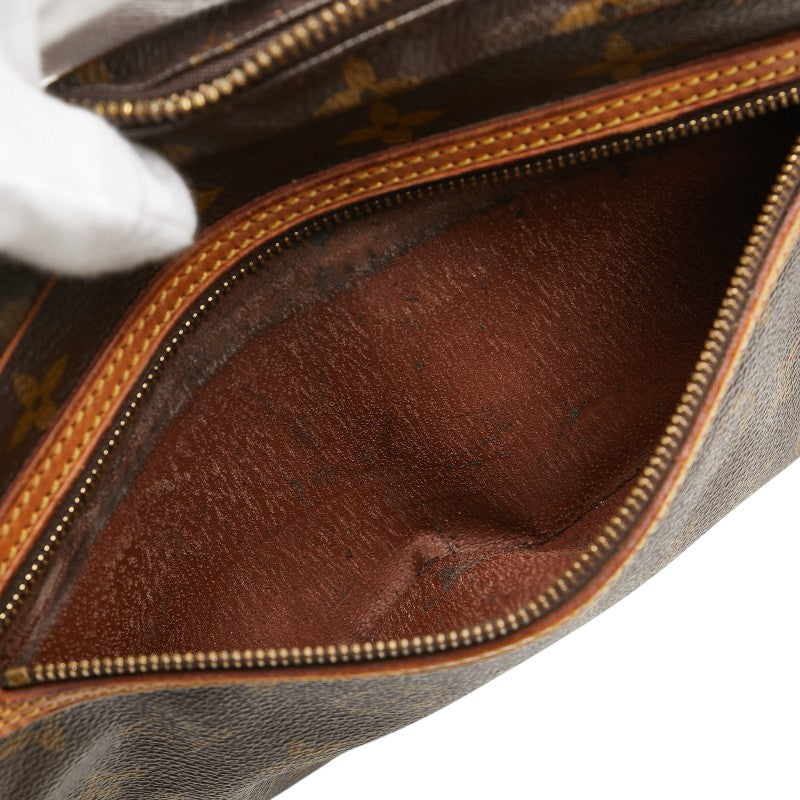 ルイ ヴィトン モノグラム マルリードラゴンヌGM セカンドバッグ M51825 ブラウン PVC レザー レディース LOUIS VUITTON 【中古】