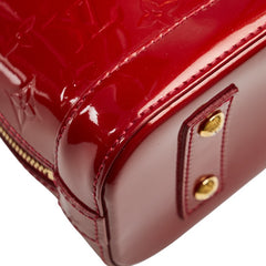 ルイ ヴィトン モノグラム ヴェルニ アルマBB ハンドバッグ ショルダーバッグ 2WAY M90174 スリーズ レッド パテントレザー レディース LOUIS VUITTON 【中古】