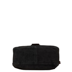 フェンディ マンマバケット ワンショルダーバッグ ハンドバッグ 26325 ブラック ブラウン スウェード レザー レディース FENDI 【中古】