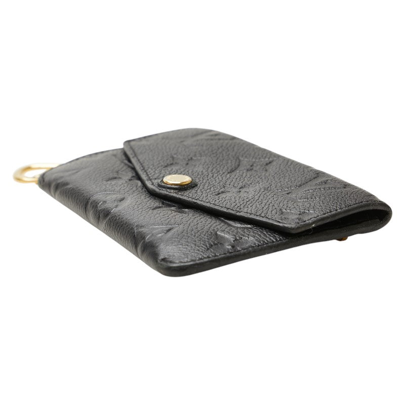 ルイ ヴィトン モノグラム アンプラント ポシェット クレ コインケース M60633 ブラック レザー レディース LOUIS VUITTON 【中古】