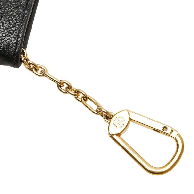 ルイ ヴィトン モノグラム アンプラント ポシェット クレ コインケース M60633 ブラック レザー レディース LOUIS VUITTON 【中古】