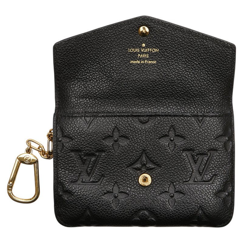 ルイ ヴィトン モノグラム アンプラント ポシェット クレ コインケース M60633 ブラック レザー レディース LOUIS VUITTON 【中古】